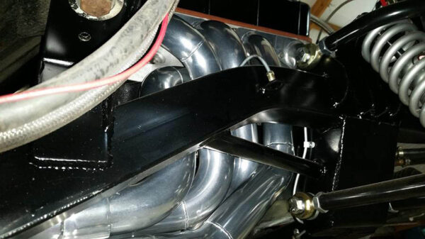 #BBPT-661 - ‘67-’69 CAMARO BIG BLOCK - ‘70-’81 CAMARO BIG BLOCK - ‘68-’74 NOVA BIG BLOCK - ‘75-’79 NOVA BIG BLOCK - ‘55-’57 CHEVY BIG BLOCK - BB Pro Tour header for stock chassis with rack & pinion steering. Also for Chris Alston’s Chassisworks, Martz, Checkered Racing,  Jim Meyers, Fatman & TCI front clips. - Image 4