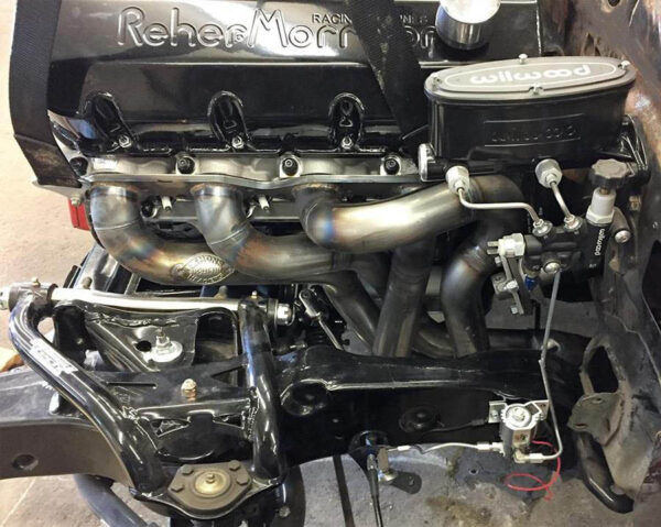 #BBPT-661 - ‘67-’69 CAMARO BIG BLOCK - ‘70-’81 CAMARO BIG BLOCK - ‘68-’74 NOVA BIG BLOCK - ‘75-’79 NOVA BIG BLOCK - ‘55-’57 CHEVY BIG BLOCK - BB Pro Tour header for stock chassis with rack & pinion steering. Also for Chris Alston’s Chassisworks, Martz, Checkered Racing,  Jim Meyers, Fatman & TCI front clips. - Image 6