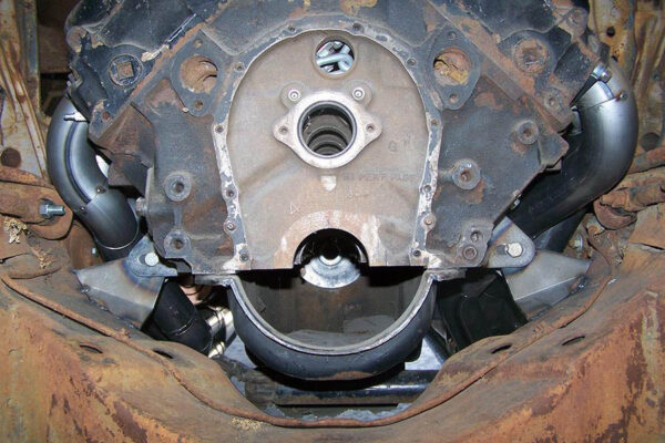 #BBPT-663 - ‘55-’57 CHEVY BIG BLOCK - BB Pro Tour header for stock chassis with stock manual steering box - Image 9