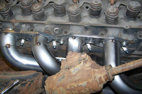 #BBPT-663 - ‘55-’57 CHEVY BIG BLOCK - BB Pro Tour header for stock chassis with stock manual steering box - Image 13