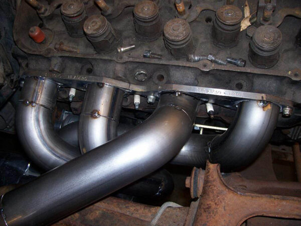 #BBR-501 – ‘67-’69 CAMARO BIG BLOCK – ‘68-’74 NOVA BIG BLOCK – BB Race header for stock chassis with rack & pinion and dry sump oil system