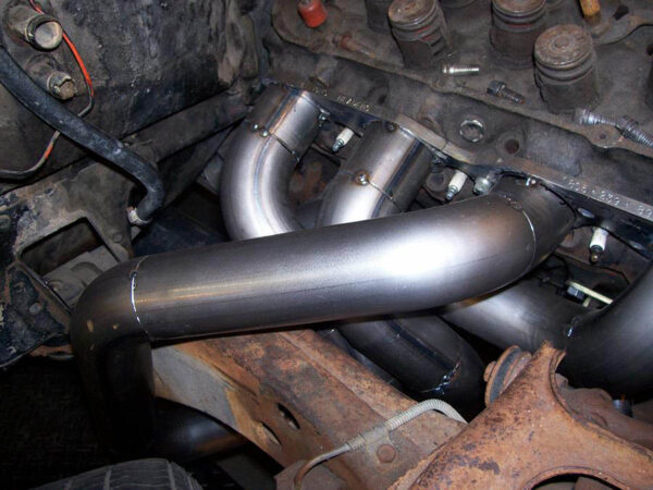 #BBR-501 - ‘67-’69 CAMARO BIG BLOCK - ‘68-’74 NOVA BIG BLOCK - BB Race header for stock chassis with rack & pinion and dry sump oil system - Image 2
