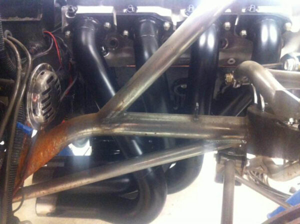 #BBR-502 - ‘67-’69 CAMARO BIG BLOCK - ‘68-’74 NOVA BIG BLOCK - BB Race header for Smith Race Craft front clip - Image 7