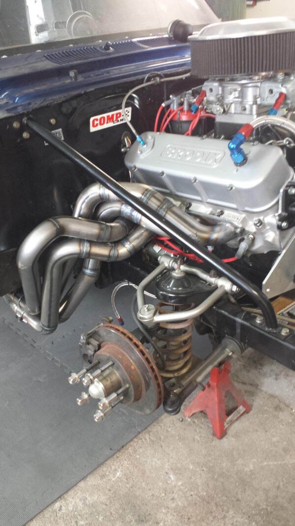 #BBR-530 - ‘62-’67 CHEVY II BIG BLOCK - BB Race header for stock chassis (fenderwell) - Image 2
