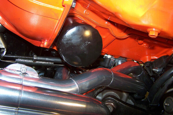 #SBPT-200 - ‘67-’69 CAMARO SMALL BLOCK - ‘68-’74 NOVA SMALL BLOCK - SB Pro Tour header for stock chassis with stock steering box. #SBPT-200A  version can be made for factory AC. - Image 5