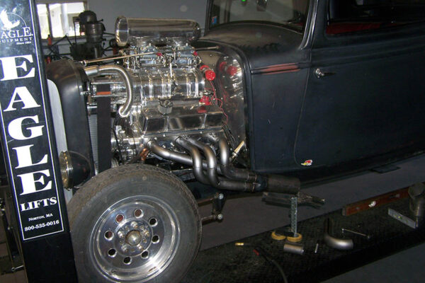 #SRSB-700 - Street Rod Small Block - SB Street Rod header "Drag Style" over the frame - Image 7