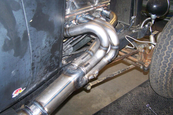 #SRSB-700 - Street Rod Small Block - SB Street Rod header "Drag Style" over the frame - Image 6