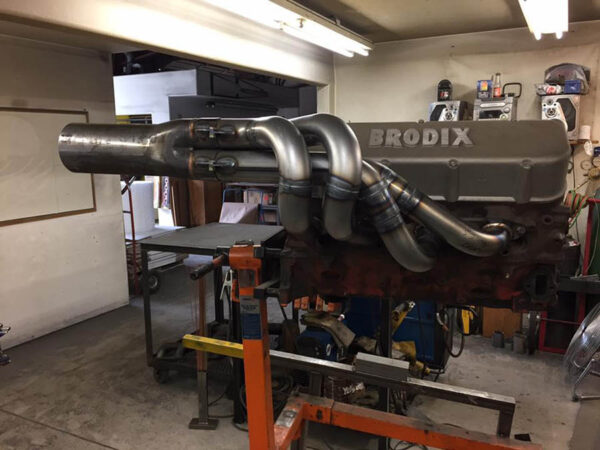 #BBR-575 - V-DRIVE FLAT BOTTOM BIG BLOCK - BB Race header for “V” Drive flat bottom