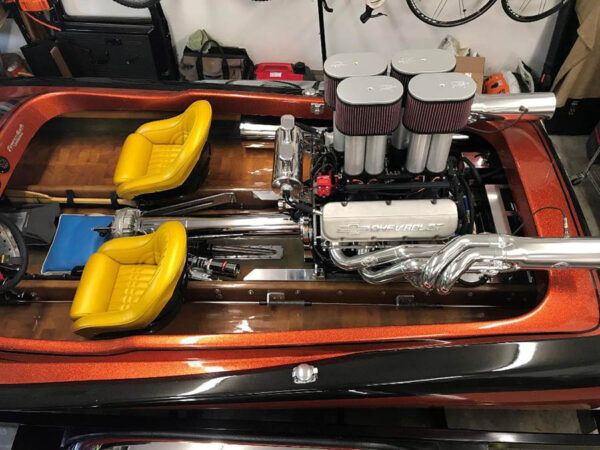#BBR-575 - V-DRIVE FLAT BOTTOM BIG BLOCK - BB Race header for “V” Drive flat bottom - Image 2