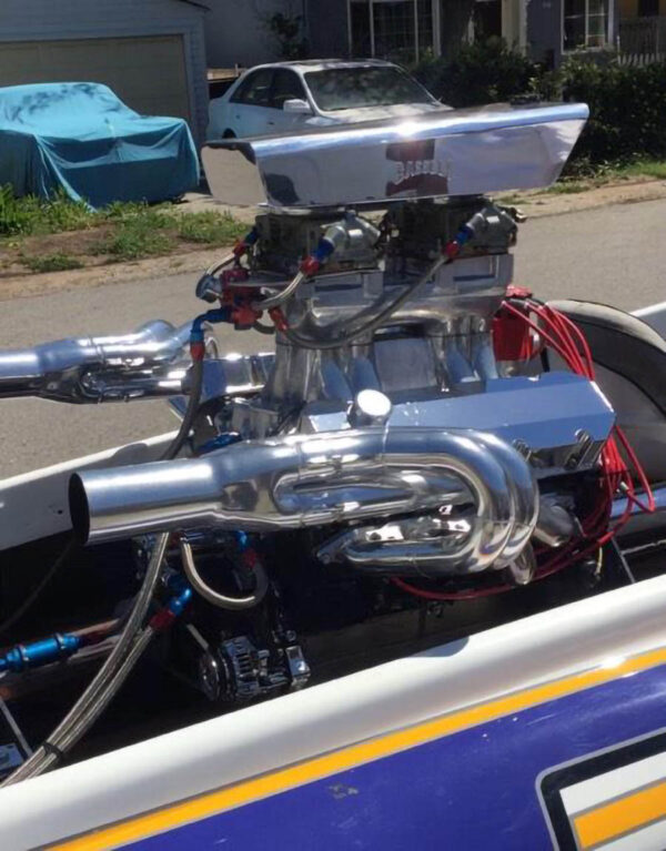 #BBR-575 - V-DRIVE FLAT BOTTOM BIG BLOCK - BB Race header for “V” Drive flat bottom - Image 3